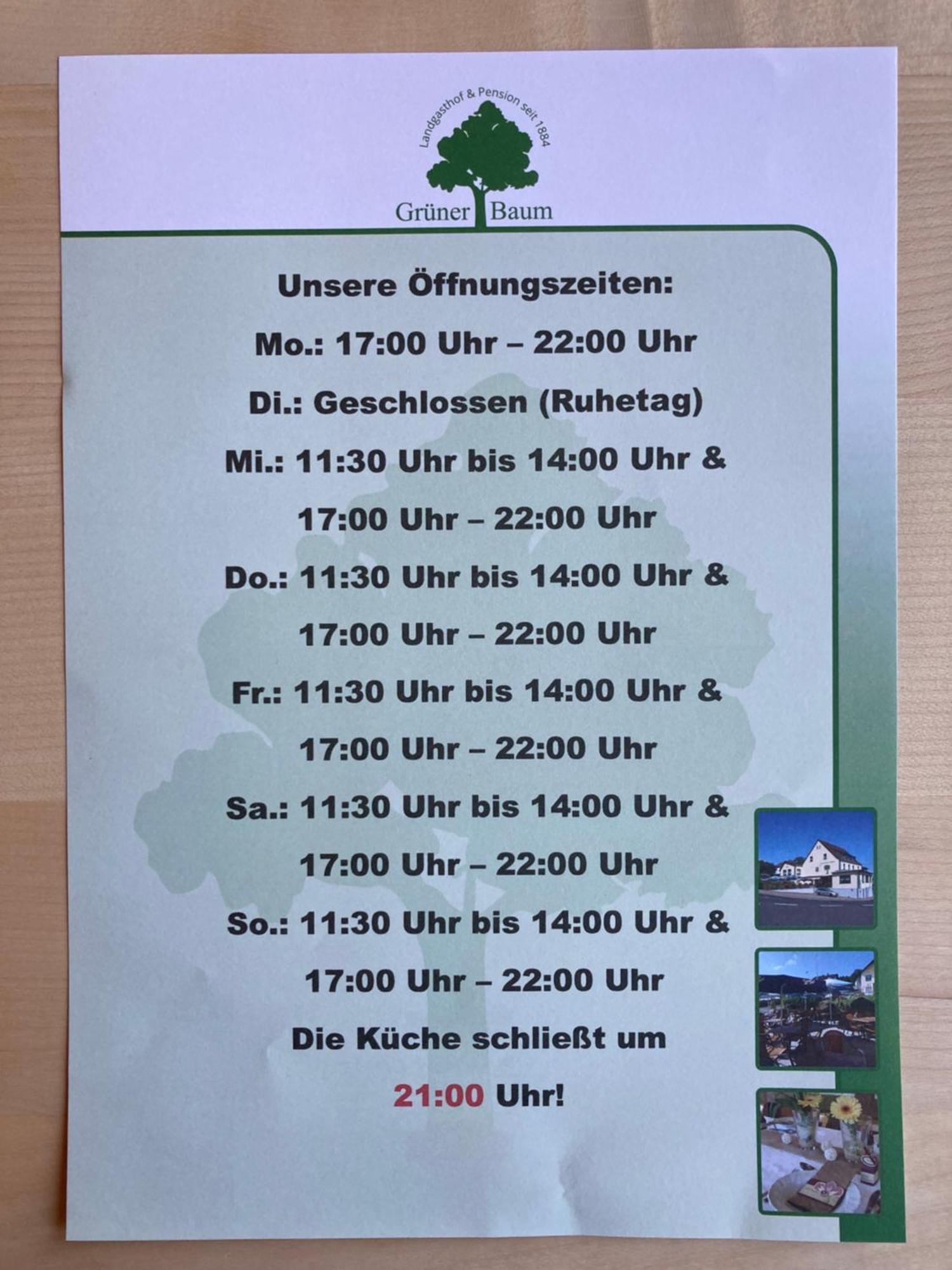 Restaurant Gruener Baum Hotel Leidersbach Екстериор снимка